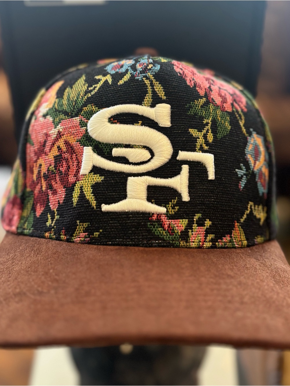 San Francisco 49ers Jacquard made fabric Floral SnapBack Hat